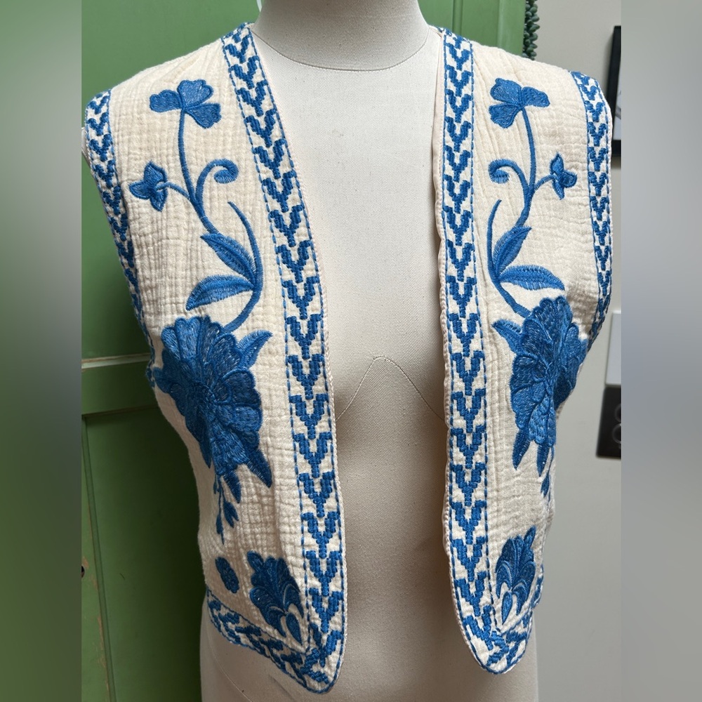 Embroidered vest